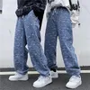 Women's Jeans BRIDGEWATER Cashew Flower Spring 2024 High Waist Fashion Female Loose Straight Denim Pants