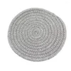 Table Mats Handwoven Cotton Heat-Resistant Kitchen Protection Plate For Cooking Baking Counter