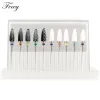 Huile 10pcs Cutter de fraisage en carbure en céramique pour les bits de forage à ongles de manucure Enlevés pour le gel de gel de varnis