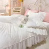 Sängkläder sätter sommar mode bekväm säng fyra stycken prinsessan stil täcke täckning 1,5 m kjol butik