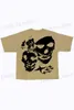 Men's T-Shirts Y2k top High strt skeleton face print short slve T-shirt 2023 summer new Harajuku fashion strt men loose T-shirt T240408
