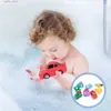 Baby Bath Toys 8 Vehicle Bathing Toys Water Floating Aircraft Car Train Model Quick Dry Bathtub Nursery for Infant(Random Style) L48