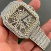 Bijoux fin personnalisé Mécanique hommes Watch Pass Tester Diamond Tester GRA Certified VVS Moisanite Iced Out Inneildless Steel Watch