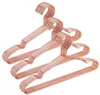 Hangerlink 32cm Children Rose Gold Metal Clothes Shirts Hanger with Notches Cute Small Strong Coats Hanger for Kids30 pcsLot9295843