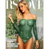 RSLOVE Women Lingerie Fishnet Bodysuit Sparkle Rhinestone Sexy Mesh Teddy Lingerie