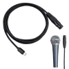 Accessoires Audiokabel USB Typ C zu XLR -Adapter -Audiokabel für Mikrofonverstärker -Lautsprecher -Kabel Hochperformance Audio -Datenkabel