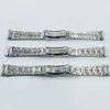 20mm Width 904L Solid Stainless Steel Watch Band Brushed Polished Oyster Jubilee Bracelet Folding Buckle Glide Lock Clasp 240320