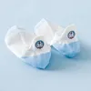 5 paia di calzini femminile blu cartone animato ricamo con tacco anime carino dolce giapponese battuta di bocca poco profonda kawaii 240408