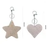 Keychains Heart Croched Keechain Handmade Star Crochet Crochet Keyrings Pendants