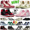 Basketball shoes 1 1s Celadon sneakers travis golf Neutral Olive Palomino UNC Toe Lost Found black phantom Washed Pink taxi Women Sports Trainers 36-47