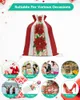 Christmas Decorations Winter Poinsettia Flowers Gift Holders Drawstring Candy Bag Holiday Ornaments Present Xmas Wrap