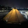 Tents and Shelters Outdoor Windproof Pyramid Tent Ultraviolet-proof Flame Retardant Single Person Camping Four Seasons Indian Tent Winter L48