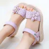 Sneakers Children's Sandals Girls 2022 Summer New Children's Flower Princess Sandals étudiants Soft Bottom Beach Running Shoes Taille 2137