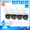 Système MISECU 3MP Wireless Video Subs Surveillance Cameras System avec 8ch Tuya WiFi NVR Kit Couleur Night Vision 2WAY AUDIO CAME DE SÉCURITÉ