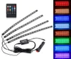 5050 18smd 8 Colors RGB Music Control Car Interior Decoration Lamp LED Automobile Chassis Lights Bar Neon Strip with Remote CLT203611452