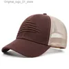 Ball Caps Męscy Kreatywny haftowany kapelusz baseballowy American Flag Kapelusz Dorosły oddychany Hat Hat Rekrea Outdoor Golf Hat Mens Q240408