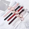 Relógios de Wristwatches Ladies Belt observa Women Digital Leaf Padrão Relógio de Moda Relógio Montre Femme DropShiping