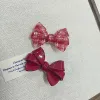 Koreanisch neue süße 5,4 cm dreidimensionale Bowknot-Haarclip für Sweet Girls Mode farbenfrohe Acetat Entenschnabel Clip Haarzubehör Accessoire