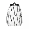 Rucksack Oboe auf White Rucksacks Jungen Mädchen Bookbag Casual Schülern Schulsbeutel Reise Rucksack Umhängetasche große Kapazität