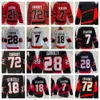 #7 Brady Tkachuk (C) 하키 유니폼 72 Thomas Chabot 18 Tim Stutzle 28 Claude Giroux Blank 2023 New Hot Reverse Retro Black Alternate Jerseys Blank Mens S-XXXL