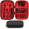 Kit nuovi arrivi set di manicure set pedicure set per unghie clipper in acciaio inossidabile strumenti per unghie professionale con kit di custodie da viaggio