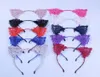 Christmas Lace Cat Ears Band fita meninas Mulheres palitos de cabelo Desempenho de festa Acessórios para cabelos europeus e americanos1729593