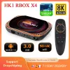 ボックスHK1 RBOX X4スマートテレビボックスAMLOGIC S905X4 8K ANDROID 11.0セットトップボックス4GB 128GBマルチ言語2.4G 5G WiFiメディアプレーヤーレシーバー