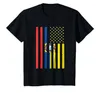 Meninos Tee Men Creative Casual Casual Manga Curta Camisa ECUADOR EUA America Flag Tshirt TRUMO T Shirtschildren039S Clothing7740009