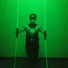 Dekoracja imprezy zielone światło 532nmlaser podwójna głowa laserowy taniec