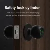 Lock Smart Door Knob Fingerprint Door Lock with Keys TUYA App Control for Home Indoor