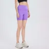 2024 Align Lu Sport Yoga Shorts Sports Sports High Workout Shorts Fiess Lift Butt Women Gym Running Pant Pantal