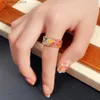 Anelli a grappolo Huitan Rings di smalto colorato di nuova progetta