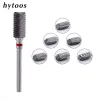 Bits HYTOOS 6mm Barrel Dust Proof Bits 3/32 Carbide Nail Drill Bit Remove Gel Drills Manchine Accessories Milling Cutter for Manicure