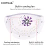 Dresses 2in1 Nail Dryer 42 Leds Powerful Uv Nail Lamp for Manicure Nail Drying with Cooling Fan Fast Auto Sensor Two Hands Nail Art