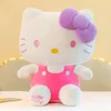 Groothandel schattige Strawberry Cat Plush Toy Kids Game Playmate Holiday Gift Claw Machine Prijzen 35 cm