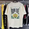 Мужские футболки Rhude рубашка с коротки