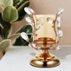 Candle Holders Pillar Holder Windproof Luxury Wide Base Candlestick