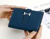 Kobiety oryginalny portfel skórzany luksusowy projektanci portfeli Kobiety krótkie torebki bifold swobodny uchwyt na karty kredytowe kieszonkowe mody mody pur7235418
