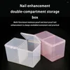 Förvaringslådor 3st Box Remover Nail Polish Cotton Makeup Wipes Pad Accessories Grids