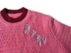 남성 디자이너 스웨터 레트로 클래식 패션 카디건 스웨트 셔츠 남자 스웨터 편지 자수 둥근 목 편안한 jumpera9