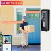 Dzwonki do drzwi Tuya WiFi Kamera do drzwi Wodoodporna Wodoodporna IP65 Wideo bezprzewodowe Intercom 1080p inteligentne drzwi domowe Bell Alexa Google Apartment