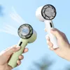 Decorative Figurines Portable Hand Fan Semiconductor Refrigeration Cooling 2200mAh Battery USB Rechargeable Mini Handheld Air Cooler Outdoor