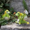 Garden Decorations 2pcs Miniature Fairy Figurine Cute Resin Dragon Statue Simulation Animal Decoration Ornaments And