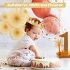 Décoration de fête 4pcs Kid King Golden Crown pour le costume de chapeau d'anniversaire Baby Shower Po Accessoires