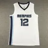 Grizzlies Summer Jersey Jersey Morant brodé de basket-ball Men S et femmes Shorts d'entraînement Horts