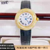 Luxury Fine 1to1 Designer Watch Swiss Carter Womens Watch 925 Silver plaqué Gold with English Movement Set Female Classic Fashion Chronograph Watch
