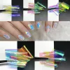 Gereedschap 100m Aurora Nagels Cellofaanfoliefilm Sticker Glasspapier Koreaanse nageltrendontwerp Ice Cube Manicure Diy Nails Decoratie