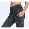 Lu Pant ausrichten Frauen schnelle freie Hosen Hochtütige Elastizität mehrfach Taps-Training Sport Leggings Freizeitknöchel Banded Gymtrouser Yoga Gry W.