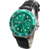 Pablo Raez Black Green Dial Modna męska kwarc kwarcowy Temperament Business Watch