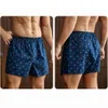 3pcspack 100 Baumwoll -Nachtwäsche Unterwäsche für 105 kg Männer losen atmungsaktive Boxer -Briefs Modedruck Schnelltrocknen Pyjama Hosen 240326